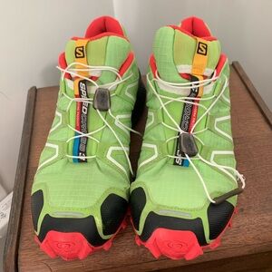 Salomon Speedcross 3 Green and Red Men's Shoes